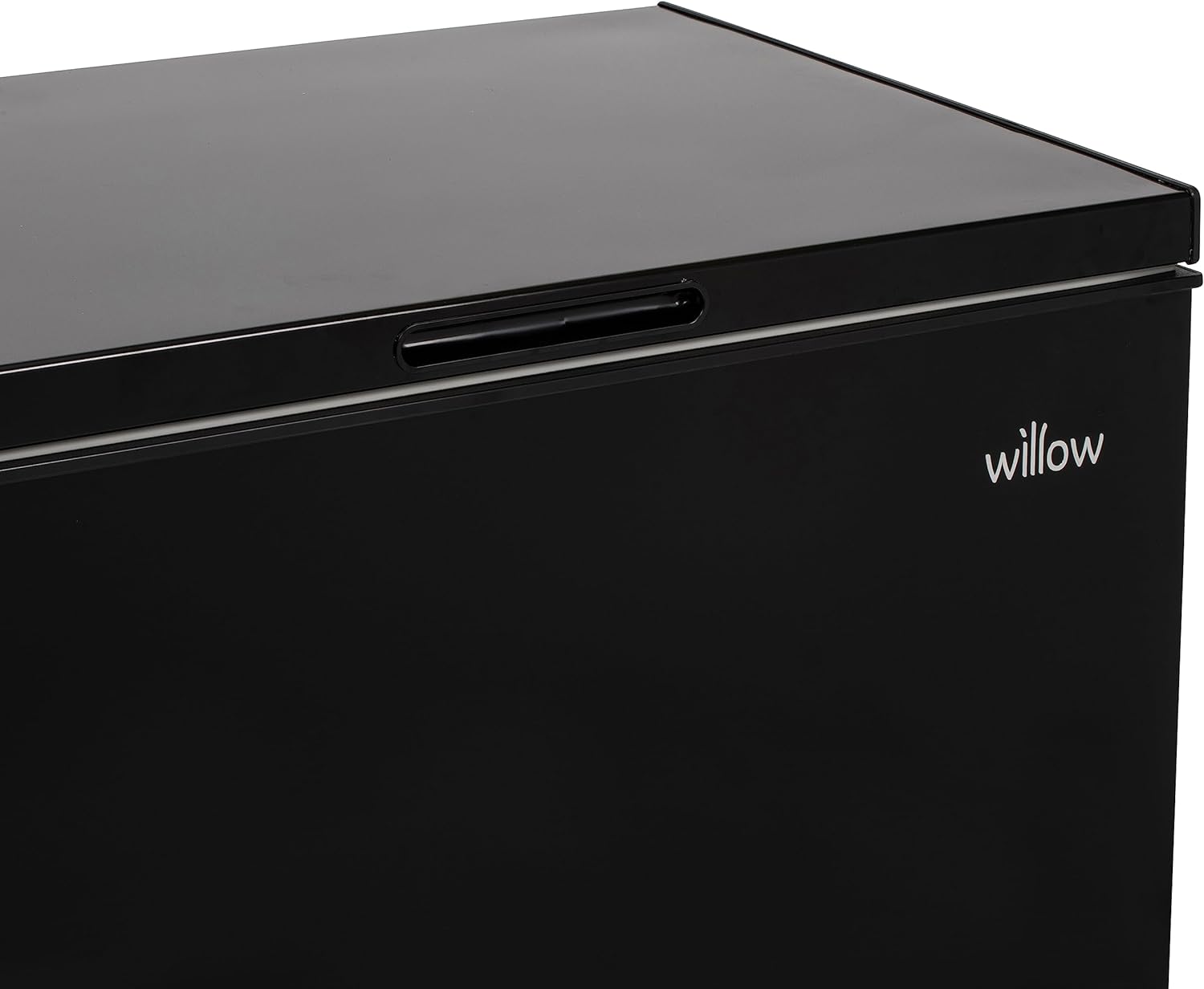 Willow W198CFB 199L Freestanding Chest Freezer with Removable Storage Basket, Adjustable Thermostat, 4* Freezer Rating, Low Noise - Black - Amazing Gadgets Outlet