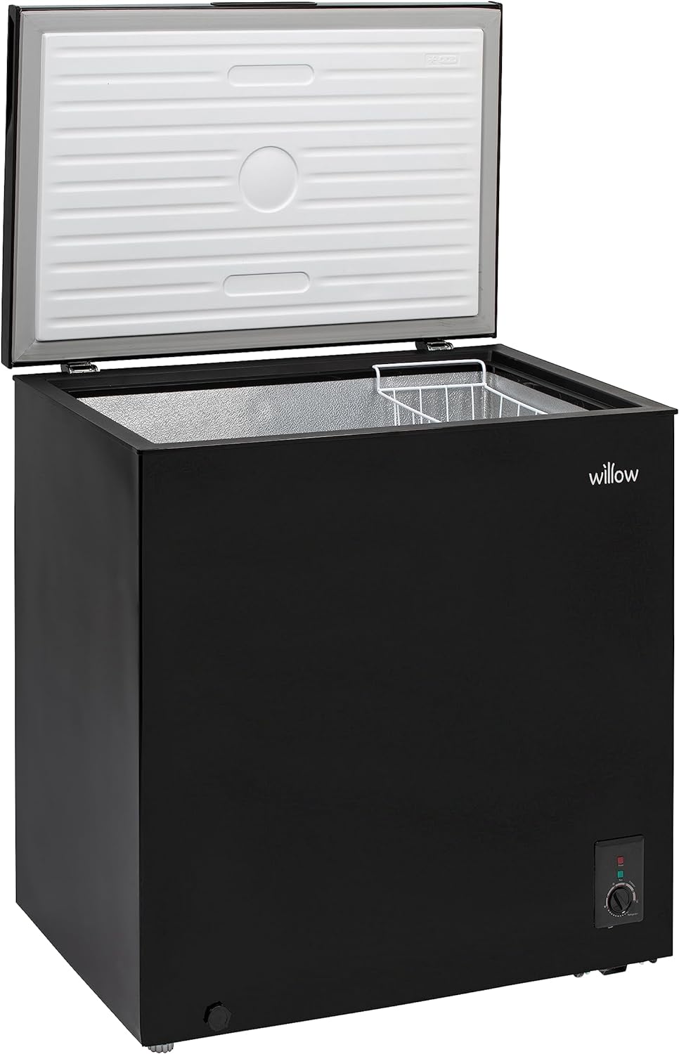 Willow W198CFB 199L Freestanding Chest Freezer with Removable Storage Basket, Adjustable Thermostat, 4* Freezer Rating, Low Noise - Black   Import  Single ASIN  Import  Multiple ASIN ×Product customization General Description Gallery - Amazing Gadgets Outlet