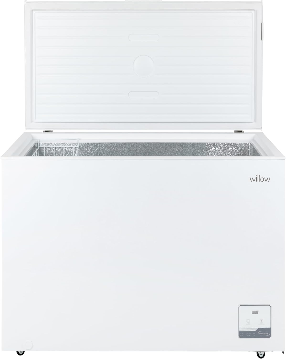 Willow W300CFW 292L Freestanding Chest Freezer with Removable Storage Basket, Electronic Thermostat, 4* Freezer Rating, Low Noise, 2 Years Warranty - White - Amazing Gadgets Outlet