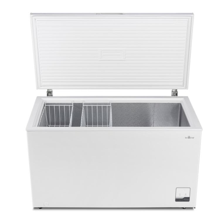 Willow W400CFW 400L Freestanding Chest Freezer with Removable Storage Baskets, Electronic Thermostat, 4* Freezer Rating, Low Noise, 2 Years Warranty - White - Amazing Gadgets Outlet