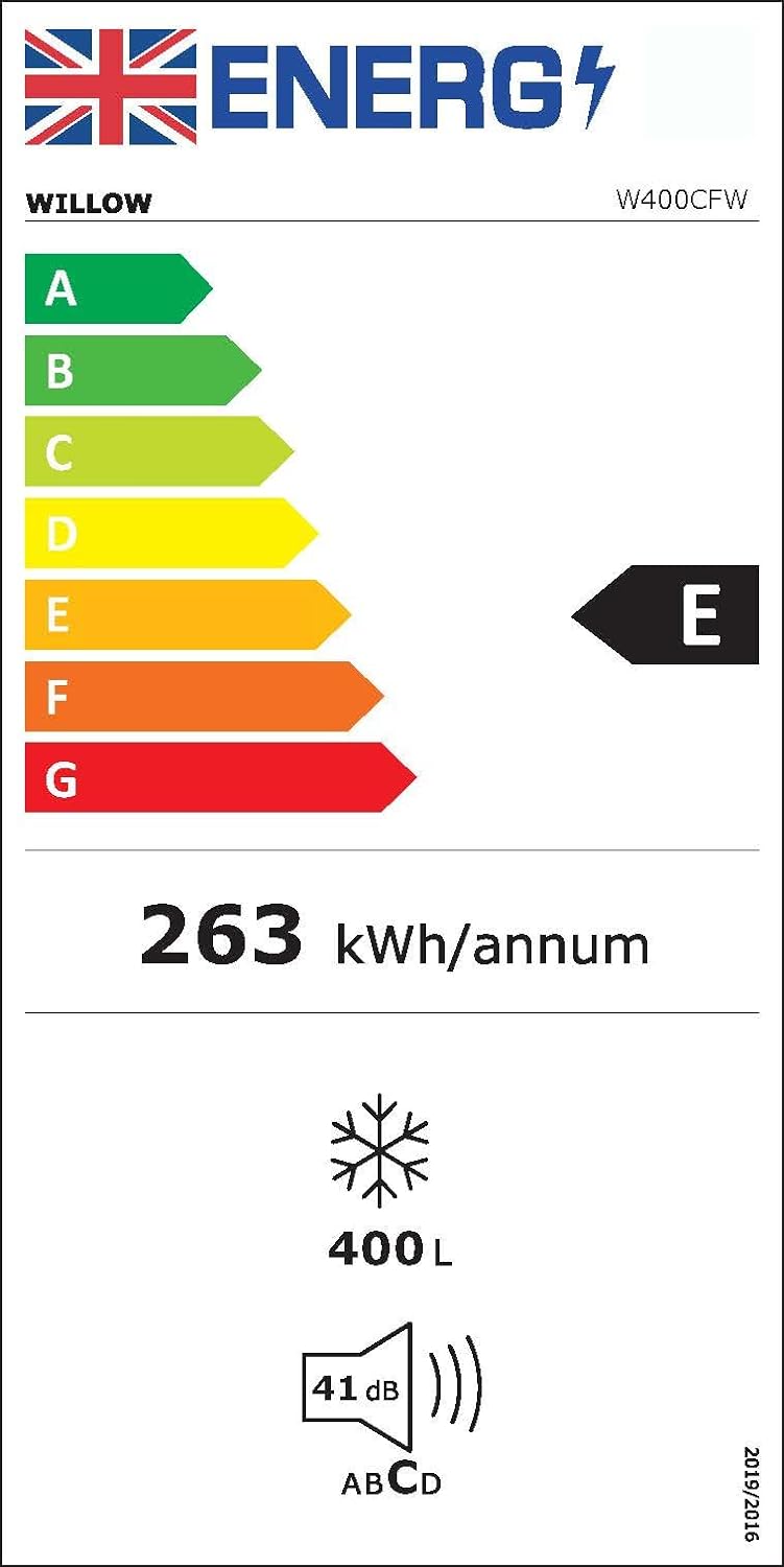 Willow W400CFW 400L Freestanding Chest Freezer with Removable Storage Baskets, Electronic Thermostat, 4* Freezer Rating, Low Noise, 2 Years Warranty - White - Amazing Gadgets Outlet