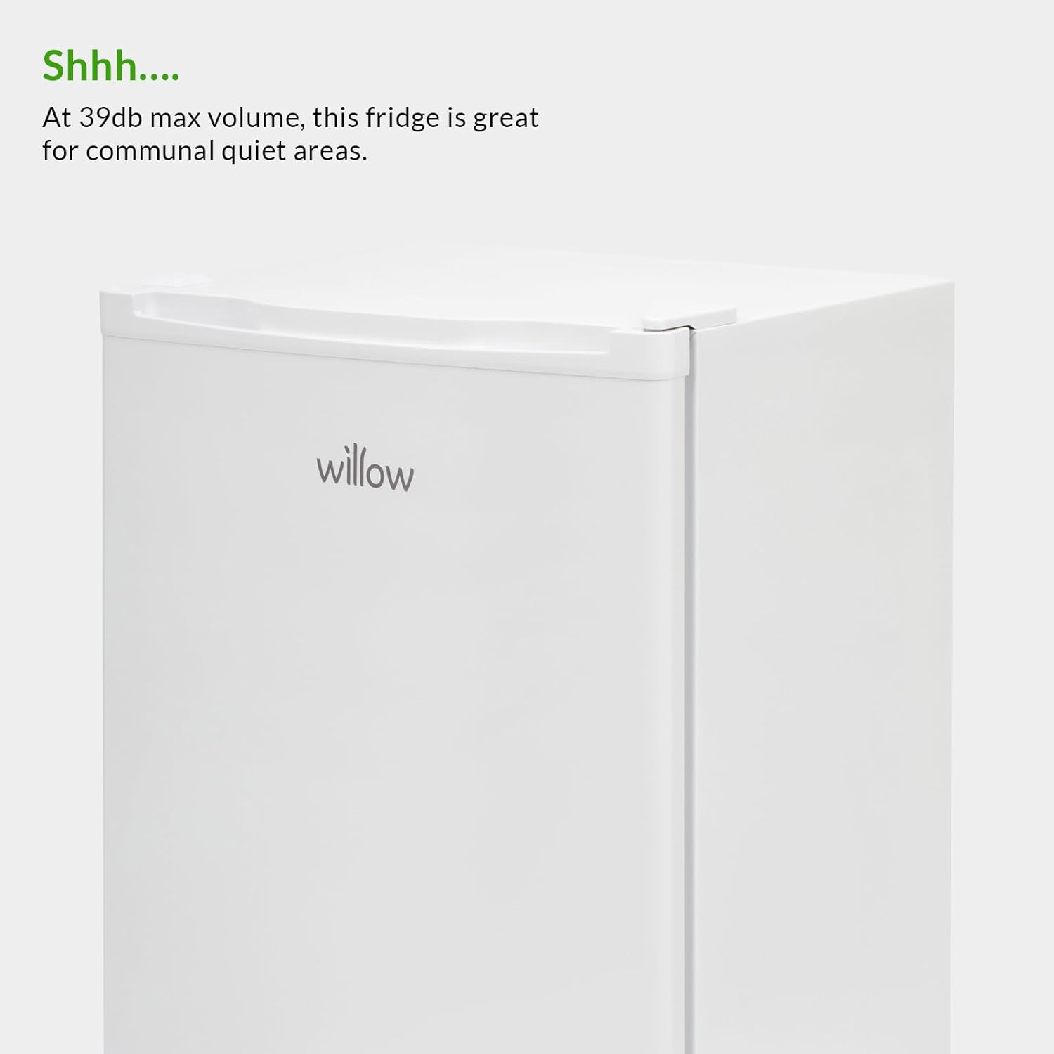 Willow W48UFIW 90L Under Counter Fridge with Reversible Door, Chill Box, Recessed Handle, Mark - Proof Finish, 2 Year Warranty - White - Amazing Gadgets Outlet