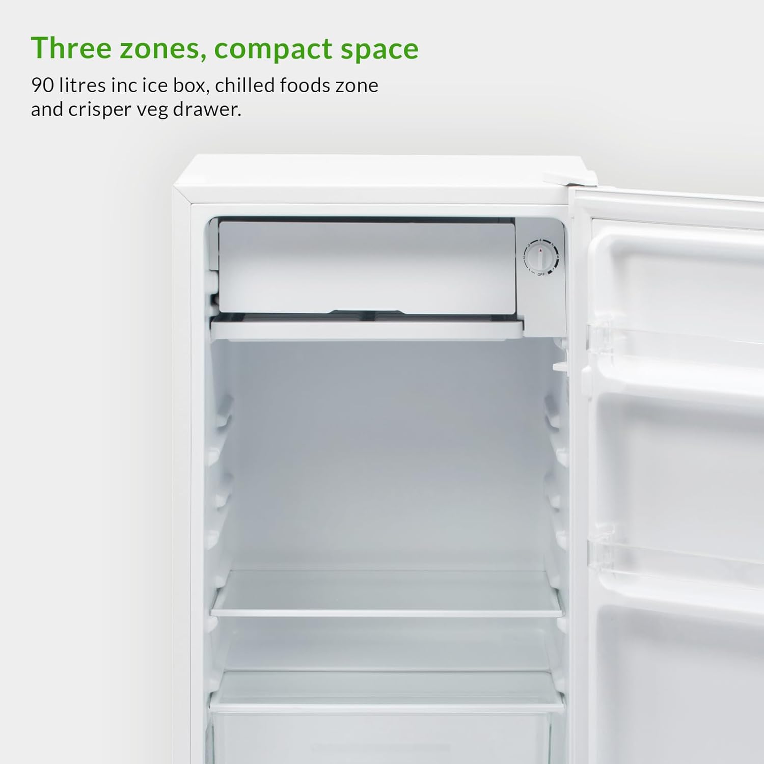 Willow W48UFIW Freestanding Under Counter Larder Fridge with Chiller Box, 90 Litre Capacity, Adjustable Feet and Reversible Door – White   Import  Single ASIN  Import  Multiple ASIN ×Product customization General Description Gallery - Amazing Gadgets Outlet