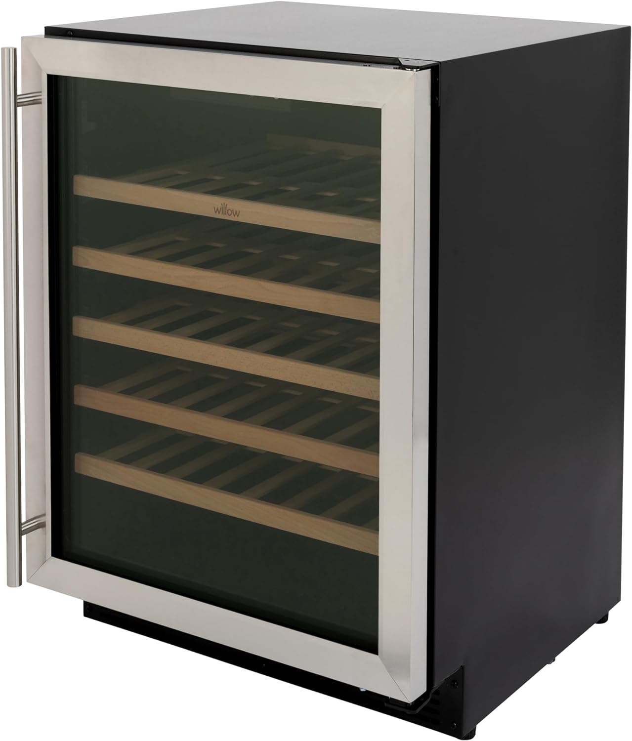 Willow W60WCSS 142L Under Counter Wine Fridge/Wine Cooler with Space for 52 Bottles, 4* Rating, Digital Display with Touch Control, Ventilated Cooling, 2 Years Warranty - Stainless Steel   Import  Single ASIN  Import  Multiple ASIN ×Product custo - Amazing Gadgets Outlet