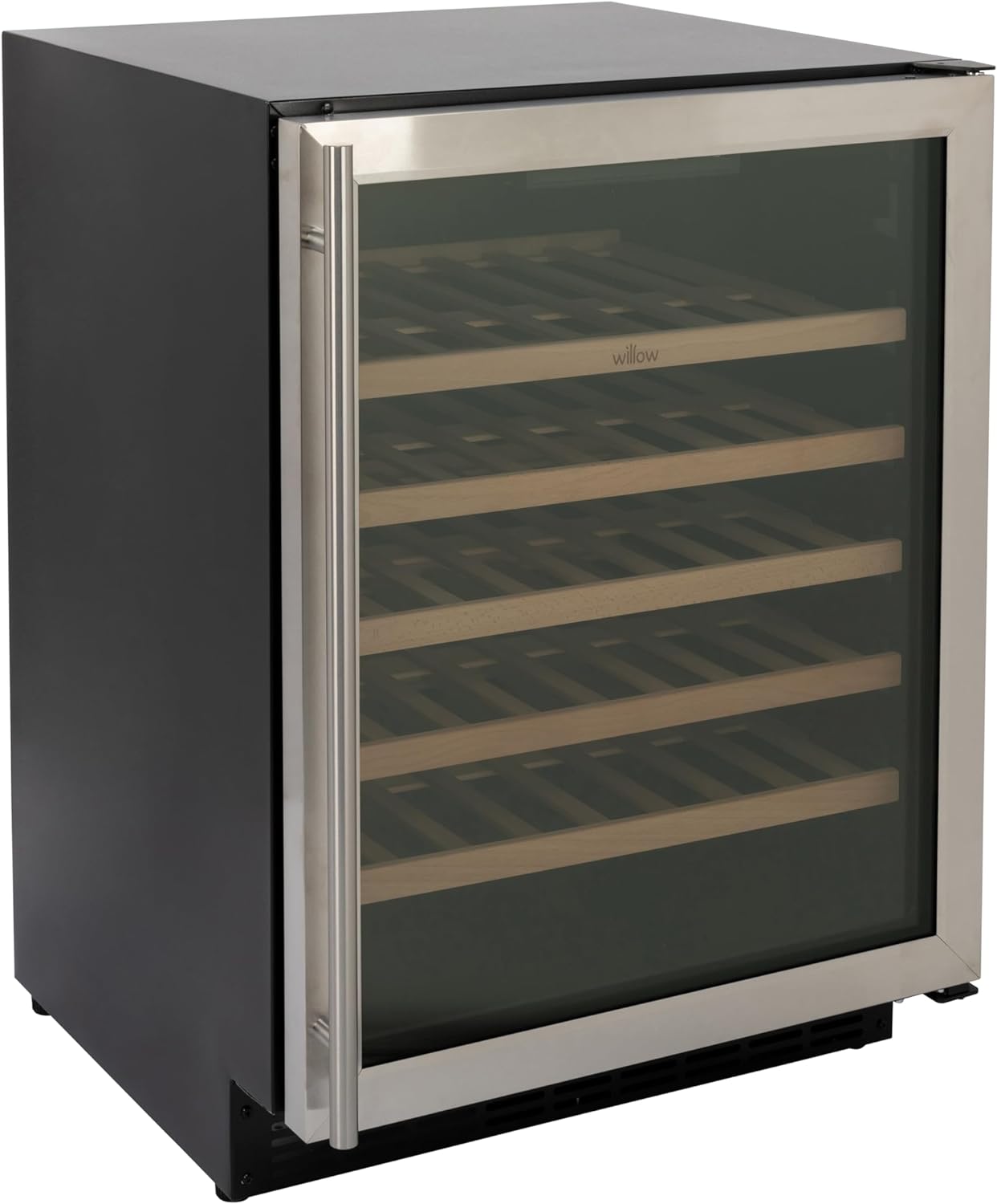 Willow W60WCSS 142L Under Counter Wine Fridge/Wine Cooler with Space for 52 Bottles, 4* Rating, Digital Display with Touch Control, Ventilated Cooling, 2 Years Warranty - Stainless Steel   Import  Single ASIN  Import  Multiple ASIN ×Product custo - Amazing Gadgets Outlet