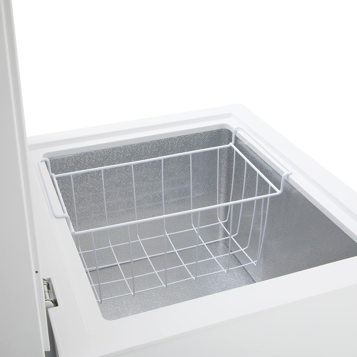 Willow W66CFW Freestanding 66L Chest Freezer with Removable Storage Basket, Suitable for Outbuildings and Garages, 2 Years Warranty - White - Amazing Gadgets Outlet