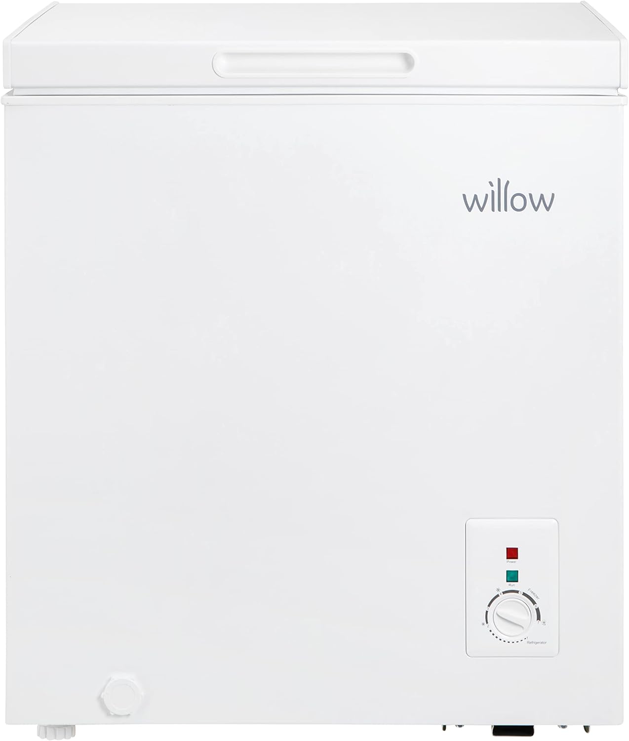 Willow W66CFW Freestanding 66L Chest Freezer with Removable Storage Basket, Suitable for Outbuildings and Garages, 2 Years Warranty - White - Amazing Gadgets Outlet