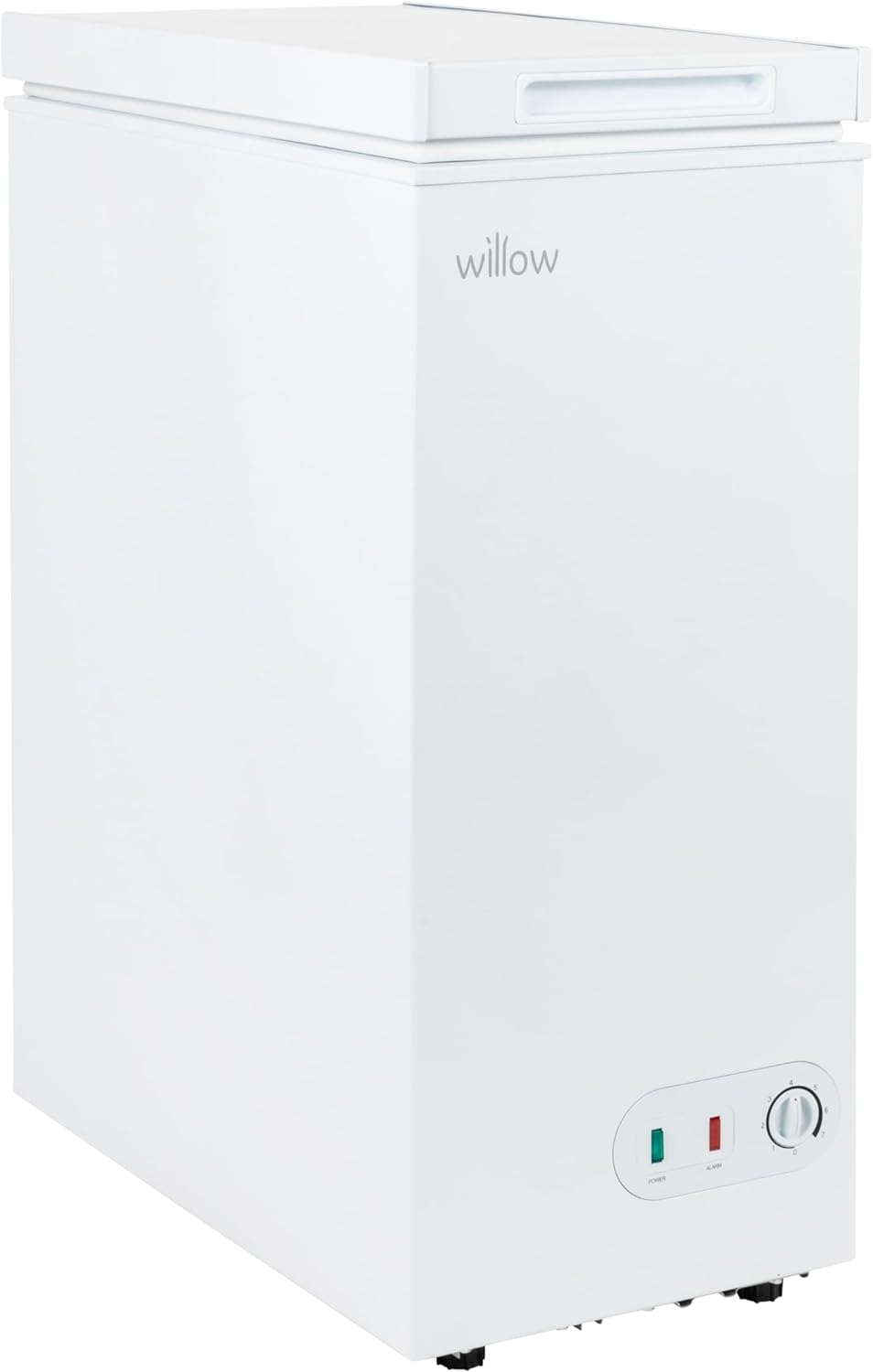 Willow WCF60W Freestanding 60L Chest Freezer with Removable Storage Basket, Suitable for Outbuildings and Garages, 2 Years Warranty - White - Amazing Gadgets Outlet