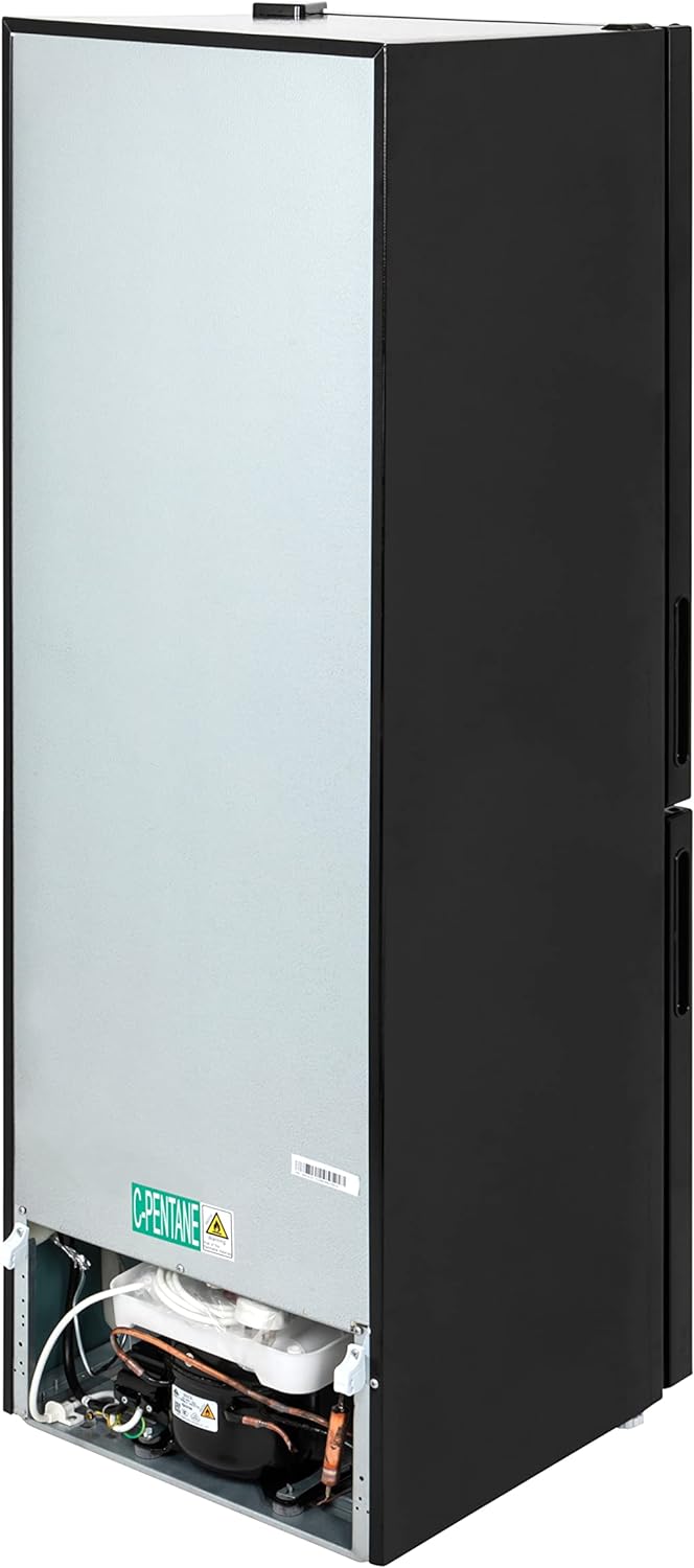 Willow WFF157B 157L Freestanding 70/30 Fridge Freezer with Adjustable Thermostat, Mark - Proof Finish, Low Frost, 2 Year Warranty - Black - Amazing Gadgets Outlet