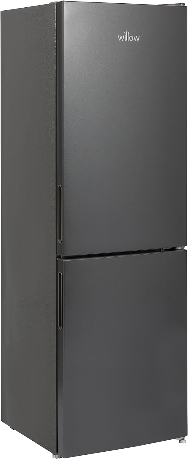 Willow WFF157G 157L Freestanding 70/30 Fridge Freezer with Adjustable Thermostat, Mark - Proof Finish, Low Frost, 2 Year Warranty - Grey - Amazing Gadgets Outlet