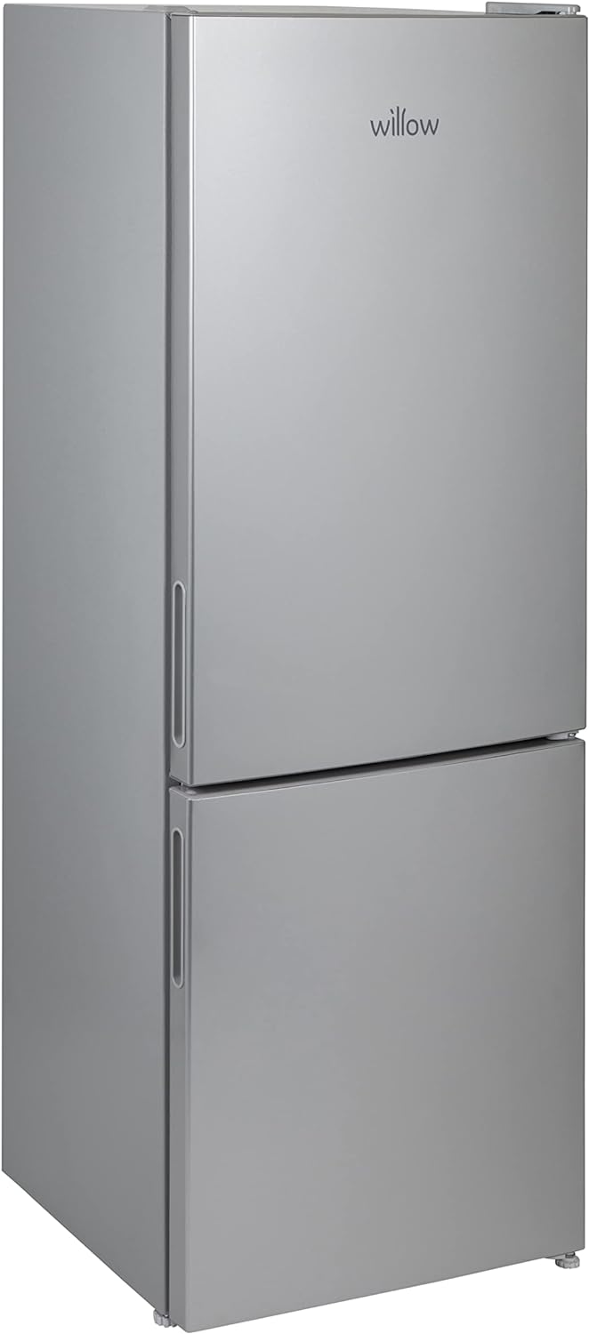 Willow WFF157S 157L Freestanding 70/30 Fridge Freezer with Adjustable Thermostat, Mark - Proof Finish, Low Frost, 2 Year Warranty - Silver - Amazing Gadgets Outlet