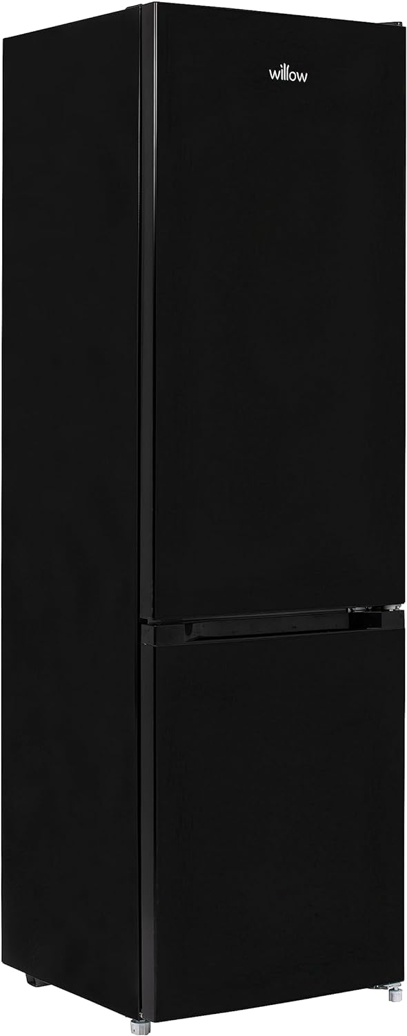 Willow WFF1760B 262L Freestanding 70/30 Fridge Freezer with Adjustable Thermostat, 4* Freezer Rating, Mark - Proof Finish, Low Frost, 2 Year Warranty – Black - Amazing Gadgets Outlet