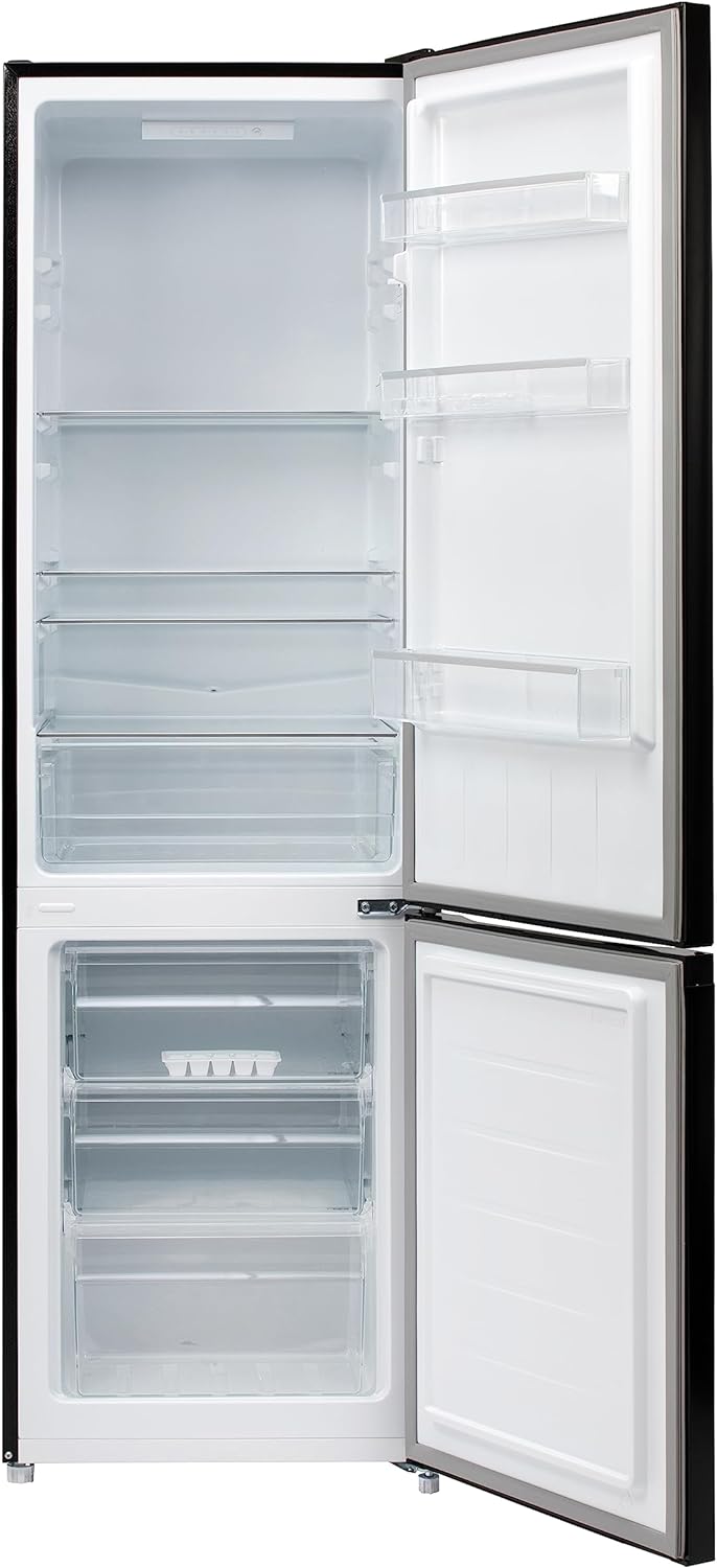 Willow WFF1760B 262L Freestanding 70/30 Fridge Freezer with Adjustable Thermostat, 4* Freezer Rating, Mark - Proof Finish, Low Frost, 2 Year Warranty – Black - Amazing Gadgets Outlet