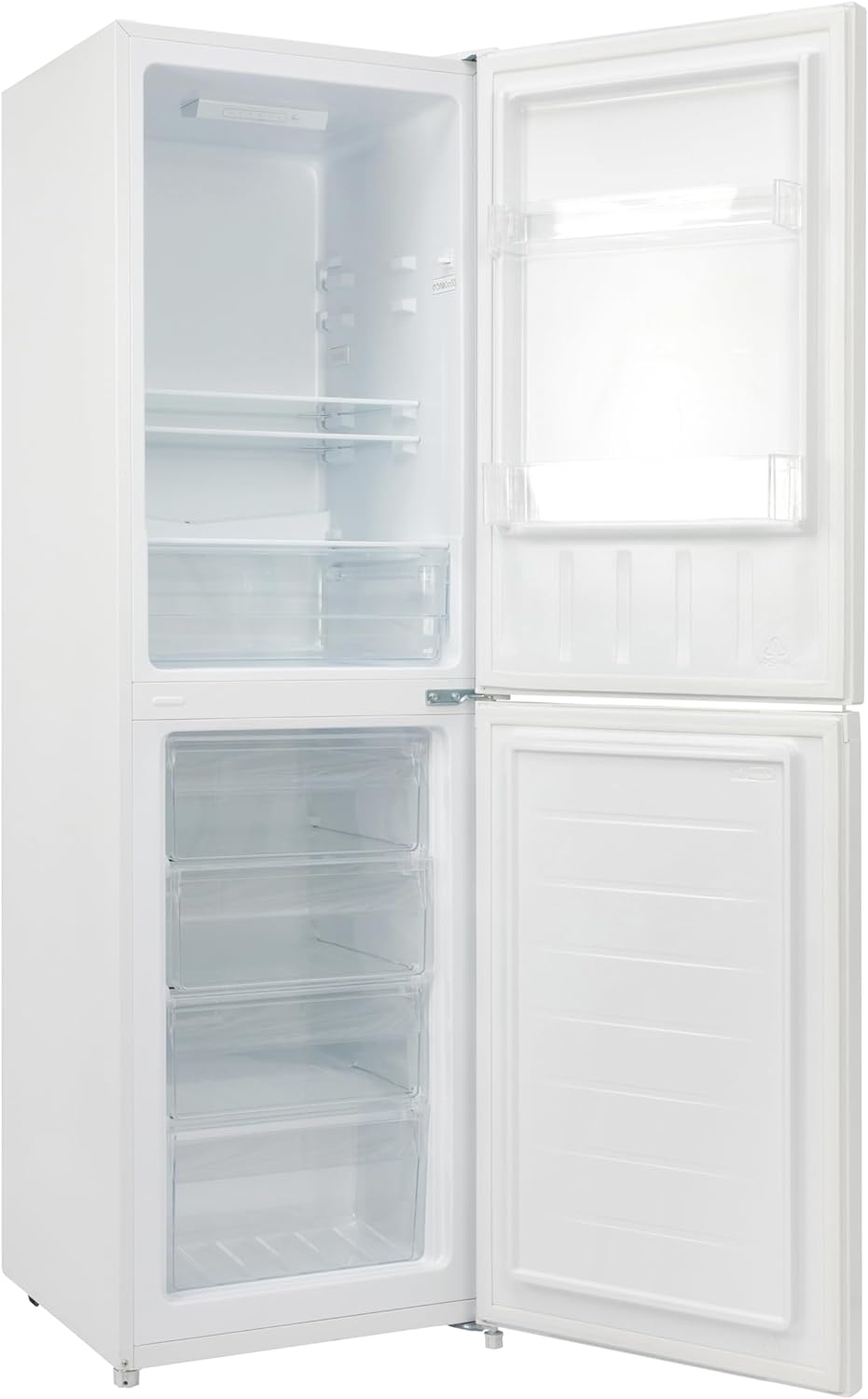 Willow WFF5050WV2 254L Low Frost Fridge Freezer with 4* Freezer Rating, Reversible Doors, LED Interior Light, Mark - Proof Finish - White - Amazing Gadgets Outlet