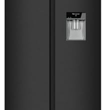 Willow WSBS84DS 433L Total No Frost American Style Fridge Freezer with Adjustable Thermostat, Water Dispenser, Mark - Proof Finish, 2 Year Warranty - Silver - Amazing Gadgets Outlet