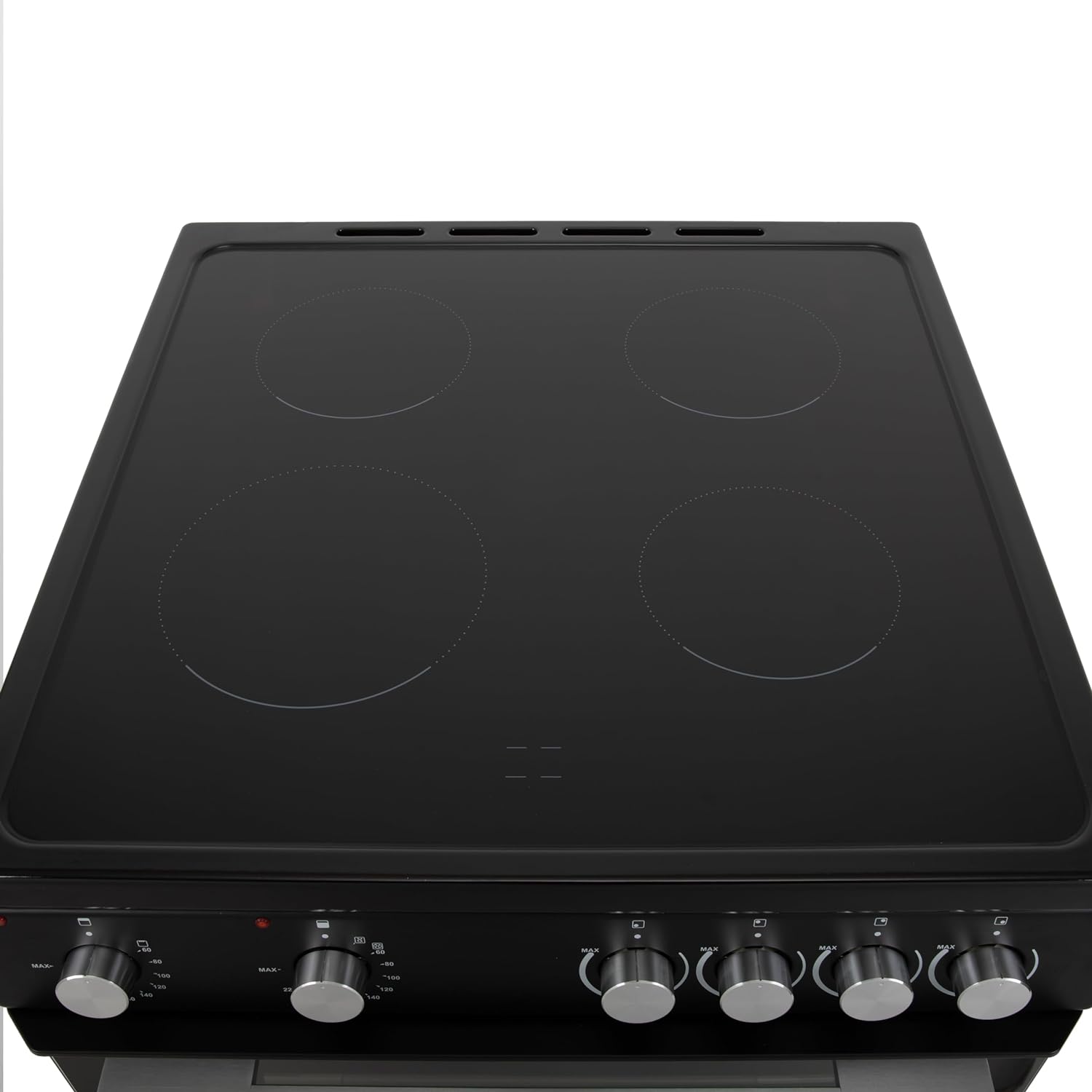 Willow WT60CCB 68L Freestanding Electric Cooker, Twin Cavity Cooker with Ceramic Hob and 31l Grill Cavity, 2 Years Warranty - Black - Amazing Gadgets Outlet