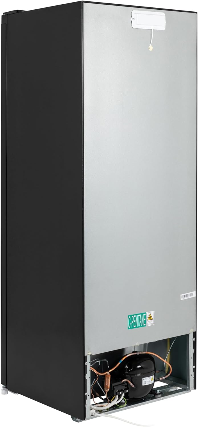 Willow WTF55B 177L Freestanding Tall Freezer with Reversible Door, Adjustable Thermostat, 2 Years Warranty - Black - Amazing Gadgets Outlet