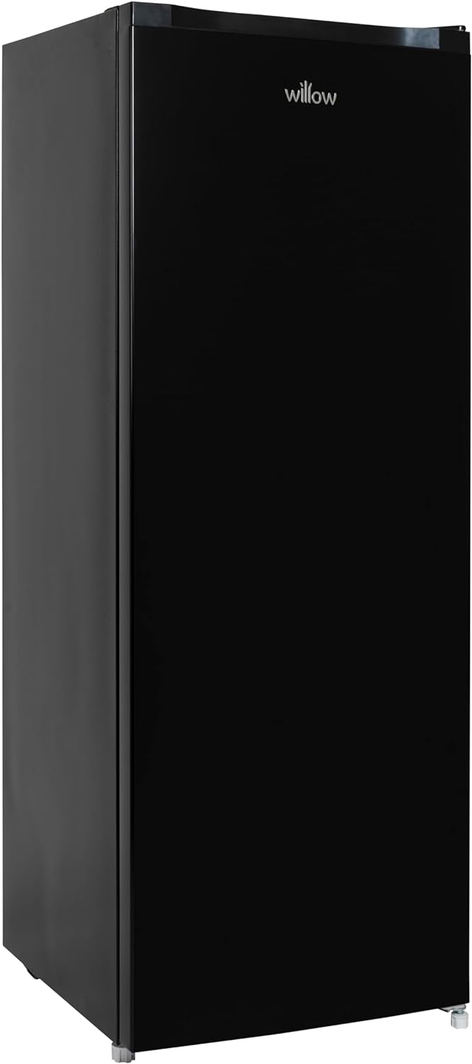 Willow WTF55B 177L Freestanding Tall Freezer with Reversible Door, Adjustable Thermostat, 2 Years Warranty - Black - Amazing Gadgets Outlet