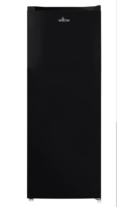 Willow WTF55B 177L Freestanding Tall Freezer with Reversible Door, Adjustable Thermostat, 2 Years Warranty - Black - Amazing Gadgets Outlet