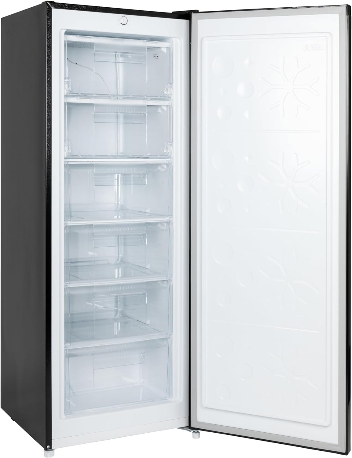 Willow WTF55B 177L Freestanding Tall Freezer with Reversible Door, Adjustable Thermostat, 2 Years Warranty - Black - Amazing Gadgets Outlet