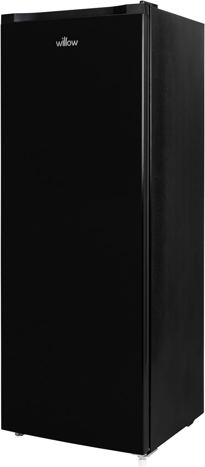 Willow WTF55B 177L Freestanding Tall Freezer with Reversible Door, Adjustable Thermostat, 2 Years Warranty - Black - Amazing Gadgets Outlet