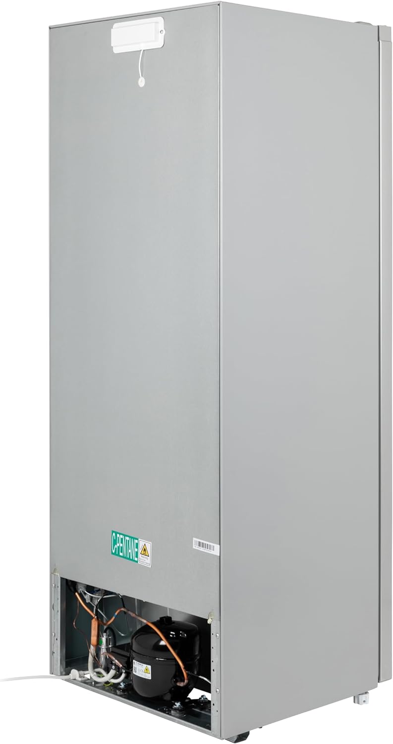 Willow WTF55S 177L Freestanding Tall Freezer with Reversible Door, Adjustable Thermostat, 2 Years Warranty - Silver - Amazing Gadgets Outlet