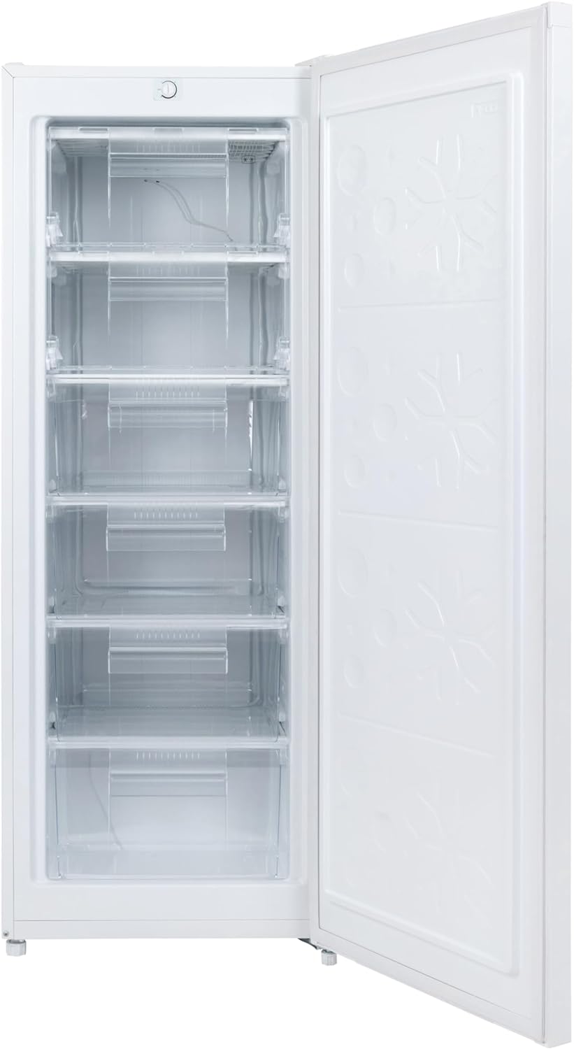 Willow WTF55WV2 177L Freestanding Tall Freezer with Reversible Door, Adjustable Thermostat, 2 Years Warranty - White - Amazing Gadgets Outlet