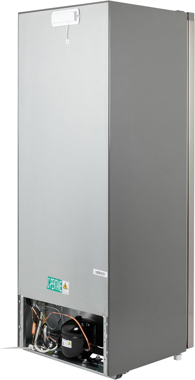 Willow WTF55X 177L Freestanding Tall Freezer with Reversible Door, Adjustable Thermostat, 2 Years Warranty - Inox - Amazing Gadgets Outlet