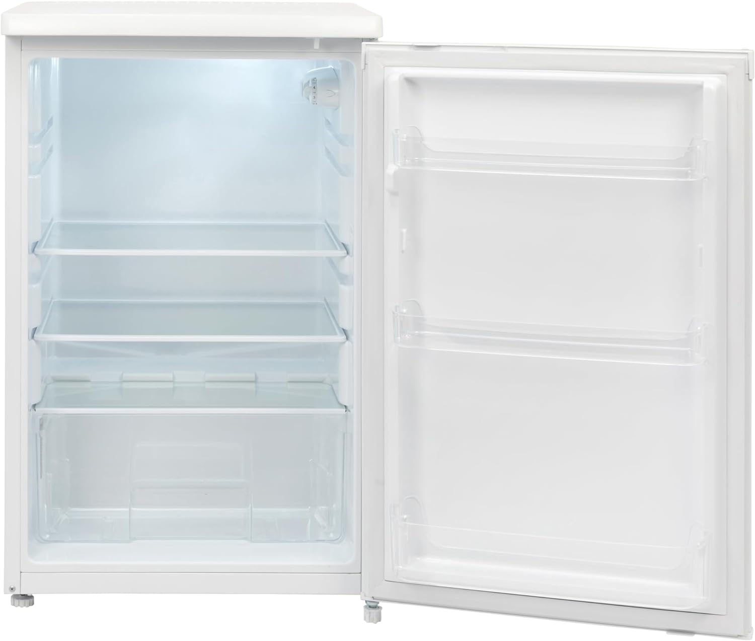 Willow WUC55LW 121L Under Counter Larder Fridge with Reversible Door, Interior LED Light, Adjustable Thermostat, 2 Years Warranty, Low Noise - White - Amazing Gadgets Outlet