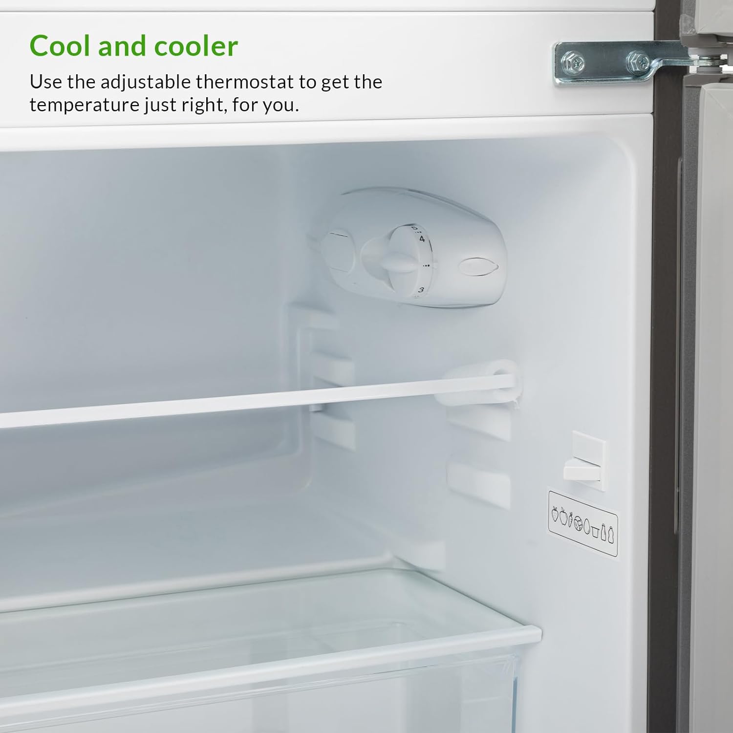 Willow WW50UCFF 86L Under Counter Fridge Freezer with 4* Freezer Rating, Adjustable Thermostat, Low Noise Level, 2 Years Warranty - White - Amazing Gadgets Outlet