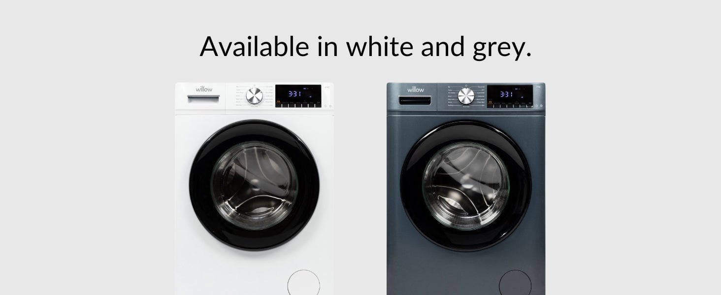 Willow WWM81400IW 8kg 1400 Spin Washing Machine with16 Washing Programs, Child Lock, Antibacterial Door Seal - White - Amazing Gadgets Outlet