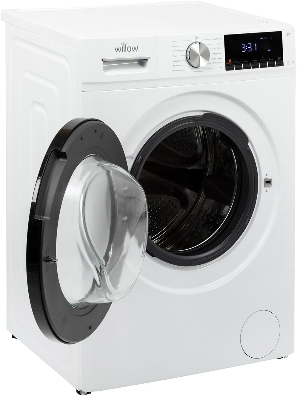 Willow WWM81400IW 8kg 1400 Spin Washing Machine with16 Washing Programs, Child Lock, Antibacterial Door Seal - White - Amazing Gadgets Outlet