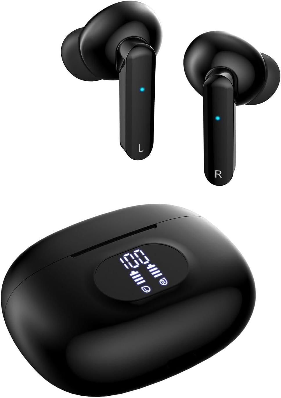 Wireless Earbuds, Bluetooth 5.3 Headphones in Ear with 4 ENC Noise Cancelling Mic, Bluetooth Earbuds 38H Playtime, 2023 HiFi Stereo Deep Bass Wireless Earphones, IP7 Waterproof, USB - C Fast Charge - Amazing Gadgets Outlet