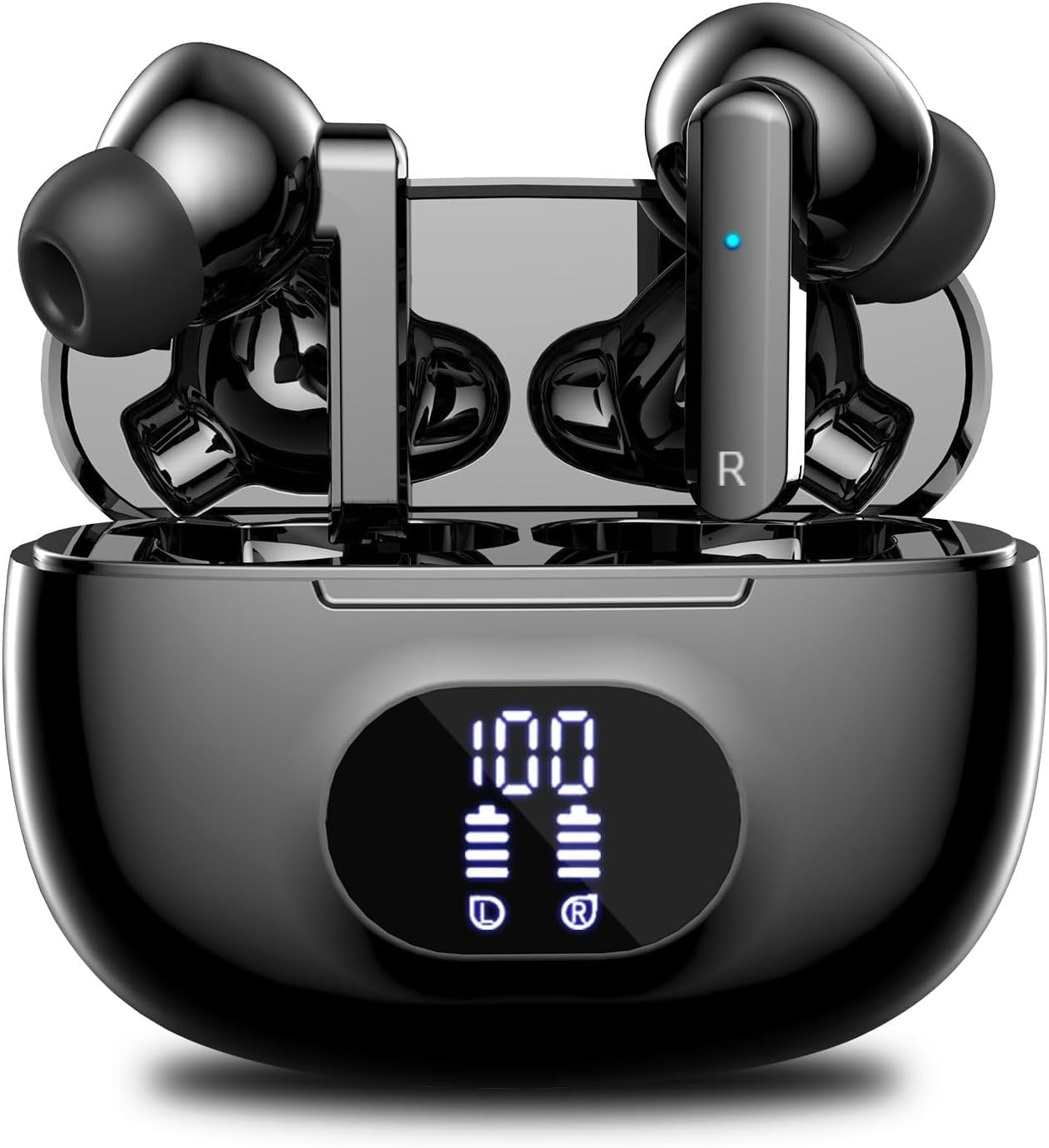 Wireless Earbuds, Bluetooth 5.3 Headphones in Ear with 4 ENC Noise Cancelling Mic, Bluetooth Earbuds 38H Playtime, 2023 HiFi Stereo Deep Bass Wireless Earphones, IP7 Waterproof, USB - C Fast Charge - Amazing Gadgets Outlet