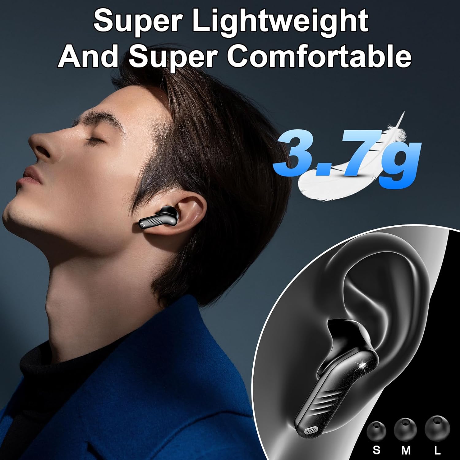 Wireless Earbuds, Bluetooth 5.3 Headphones in Ear with 4 ENC Noise Cancelling Mics, 40H Playtime with HiFi Stereo Sound, IP7 Waterproof Earbuds, USB C Charging, LED Display, For Sports and Leisure - Amazing Gadgets Outlet