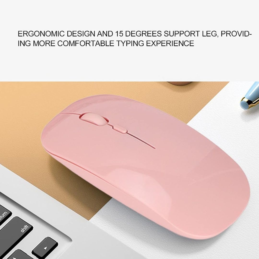 Wireless Mouse for Laptop USB 2.4GHZ With 2 buttons + 1 scroll wheel + 1 DPI button (Red) - Amazing Gadgets Outlet