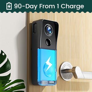 Wireless Video Doorbell Camera with Chime, Voice Changer/Message, PIR Motion Detection, Instant Alerts, 1080P HD, Night Vision, 2 - Way Audio, Battery Powered, 2.4G WiFi, IP65, Support SD Storage - Amazing Gadgets Outlet