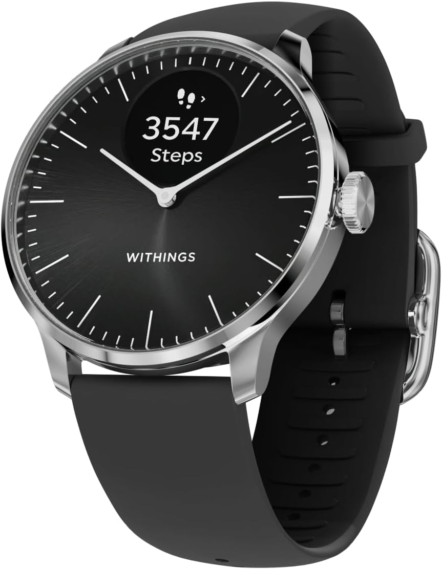 WITHINGS ScanWatch 2, Heart Health Hybrid Smartwatch for Men & Women - ECG, with SPO2, Temperature Monitoring, Sleep, Respiratory Health, Cycle Monitoring, 30 - day Battery Life, iOS & Android… - Amazing Gadgets Outlet