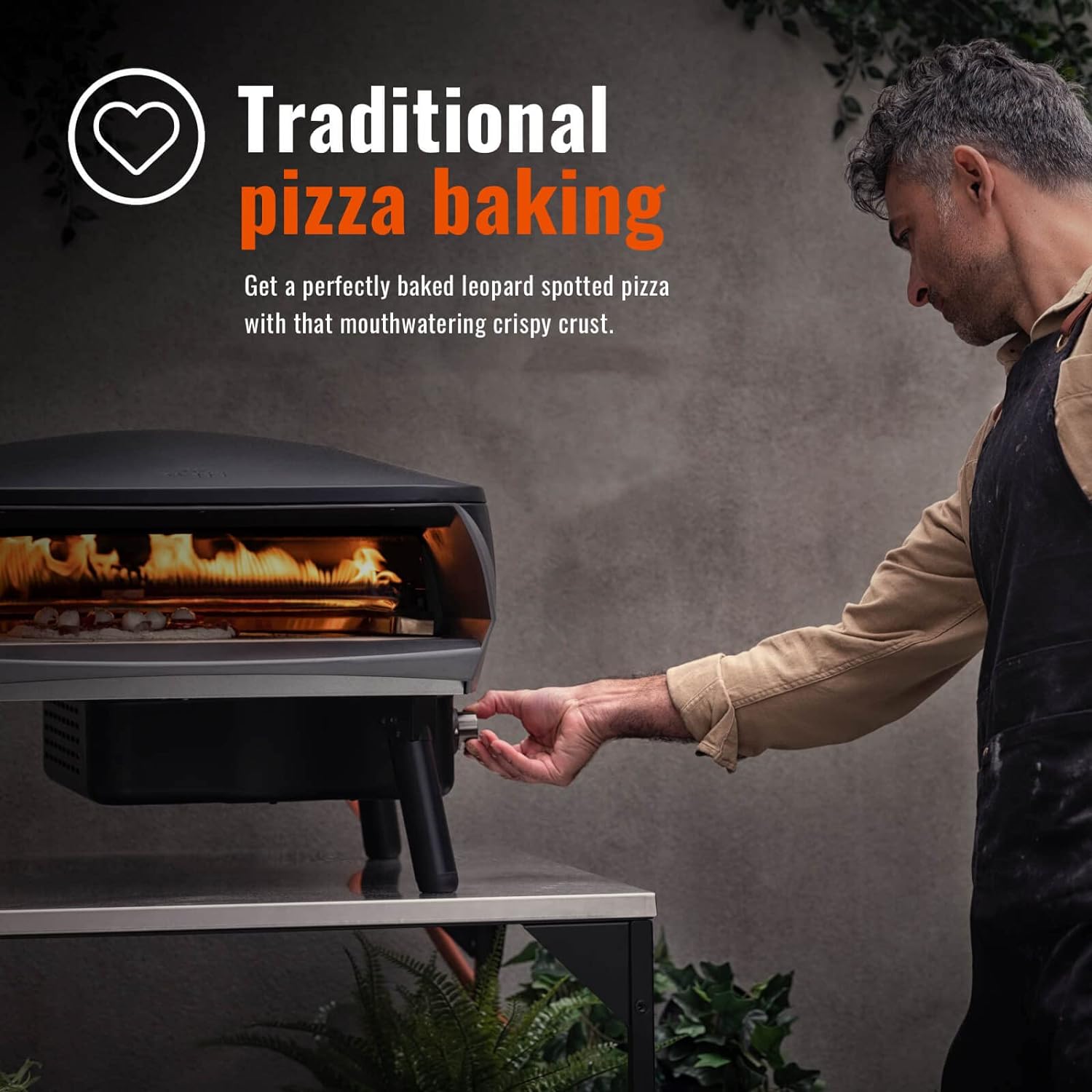 Witt ETNA Fermo Award Winning Pizza Oven - Traditional Pizza Baking - Rapid 500°C Heating, 40.5cm Capacity, 60 - Second Cooking, Even Heat Distribution - Black - Amazing Gadgets Outlet