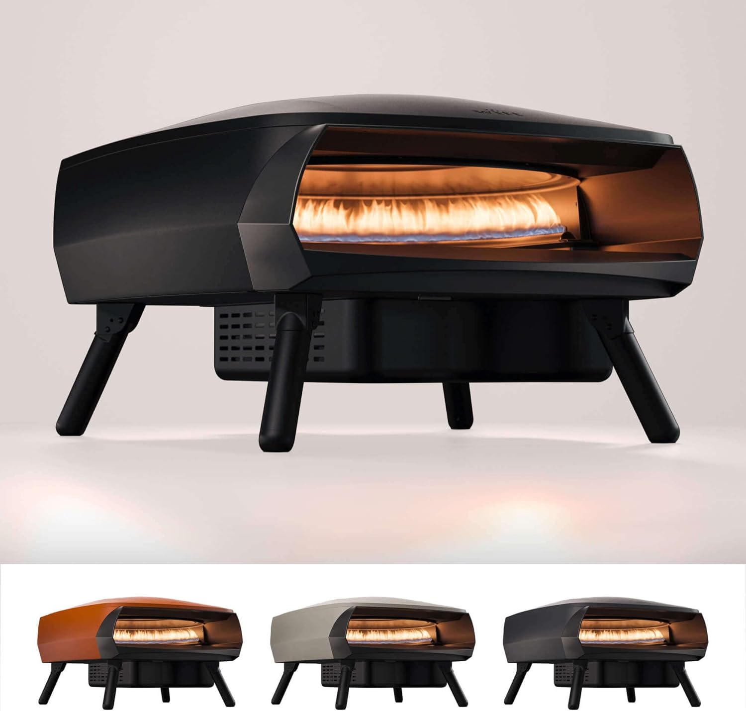 Witt ETNA Rotante Award Winning Pizza Oven with 360 Degrees Rotating Pizza Stone and Booster Burner. This Outdoor Gas Pizza Oven Bakes a Pizza in Less than a minute - Black - Amazing Gadgets Outlet