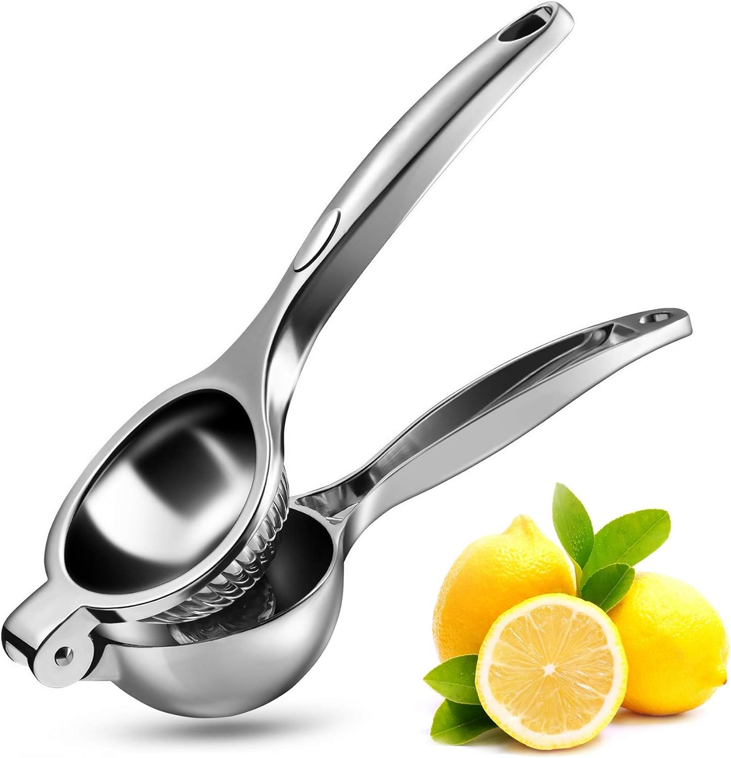 WONSEFOO Manual Lemon Squeezer Heavy Duty, Premium Metal Lemon Orange Lime Citrus Press Juicer Hand Juicer, Engineered Hand Squeezer Easy to Use and Clean - Anti Corrosive and Dishwasher Safe - Amazing Gadgets Outlet