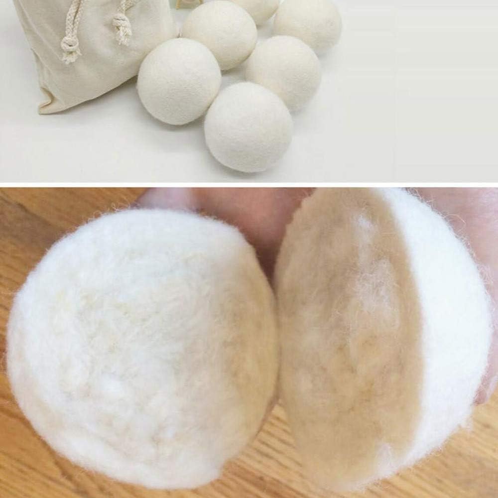 Wool Dryer Balls, Pack of 2, Dryer Balls Laundry Reusable Laundry Balls, Imported Premium New Zealand Wool, Saving Energy & Time, Natural Fabric Softener, Wool Balls for Dryer 6cm #h - Amazing Gadgets Outlet