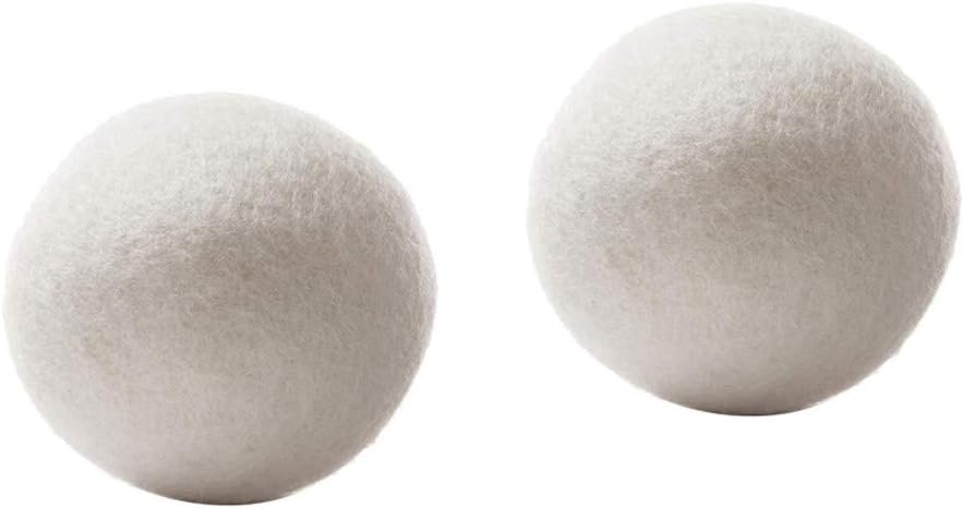 Wool Dryer Balls, Pack of 2, Dryer Balls Laundry Reusable Laundry Balls, Imported Premium New Zealand Wool, Saving Energy & Time, Natural Fabric Softener, Wool Balls for Dryer 6cm #h - Amazing Gadgets Outlet