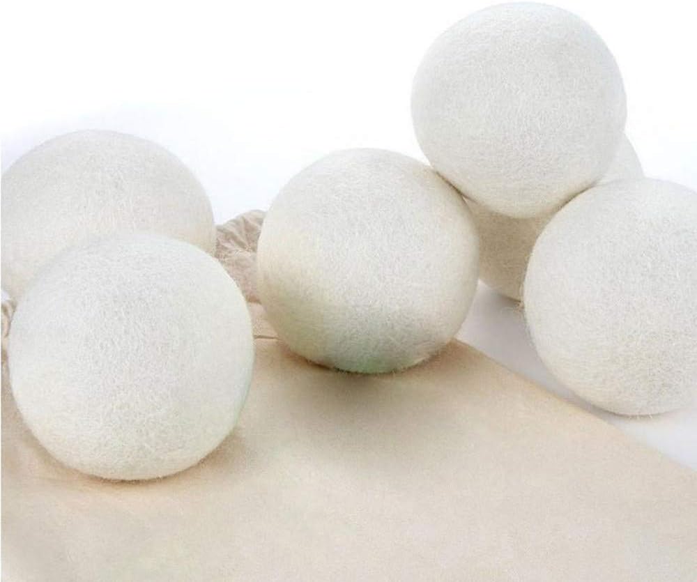 Wool Dryer Balls, Pack of 2, Dryer Balls Laundry Reusable Laundry Balls, Imported Premium New Zealand Wool, Saving Energy & Time, Natural Fabric Softener, Wool Balls for Dryer 6cm #h - Amazing Gadgets Outlet