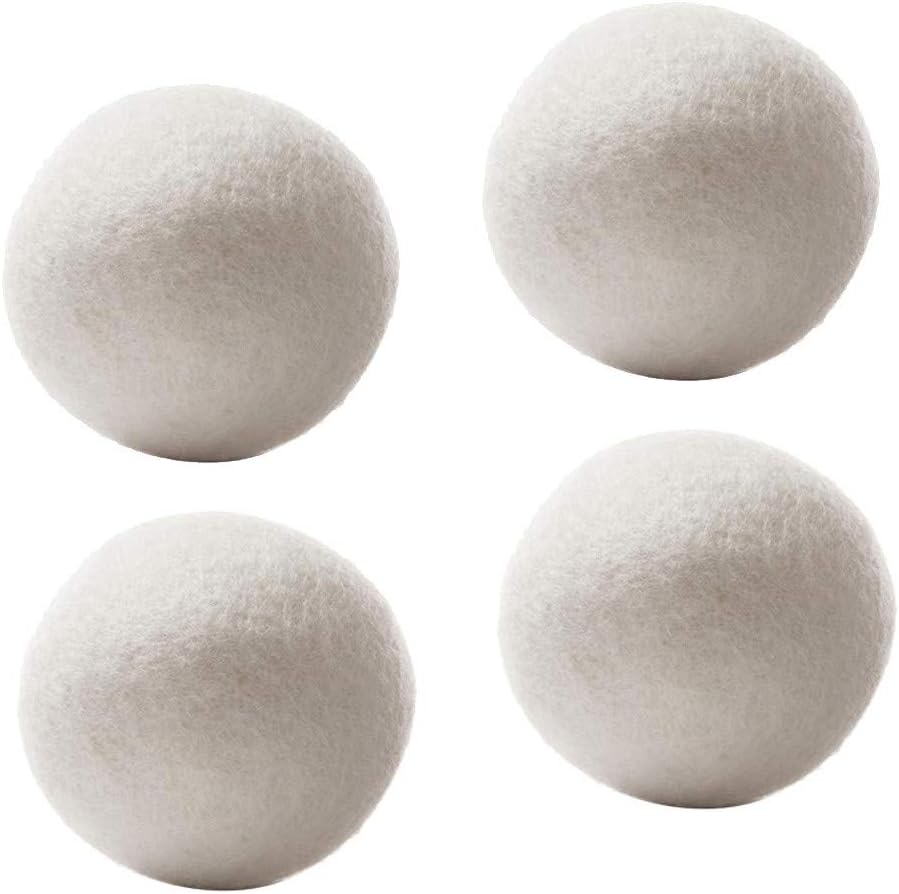 Wool Dryer Balls, Pack of 2, Dryer Balls Laundry Reusable Laundry Balls, Imported Premium New Zealand Wool, Saving Energy & Time, Natural Fabric Softener, Wool Balls for Dryer 6cm #h - Amazing Gadgets Outlet