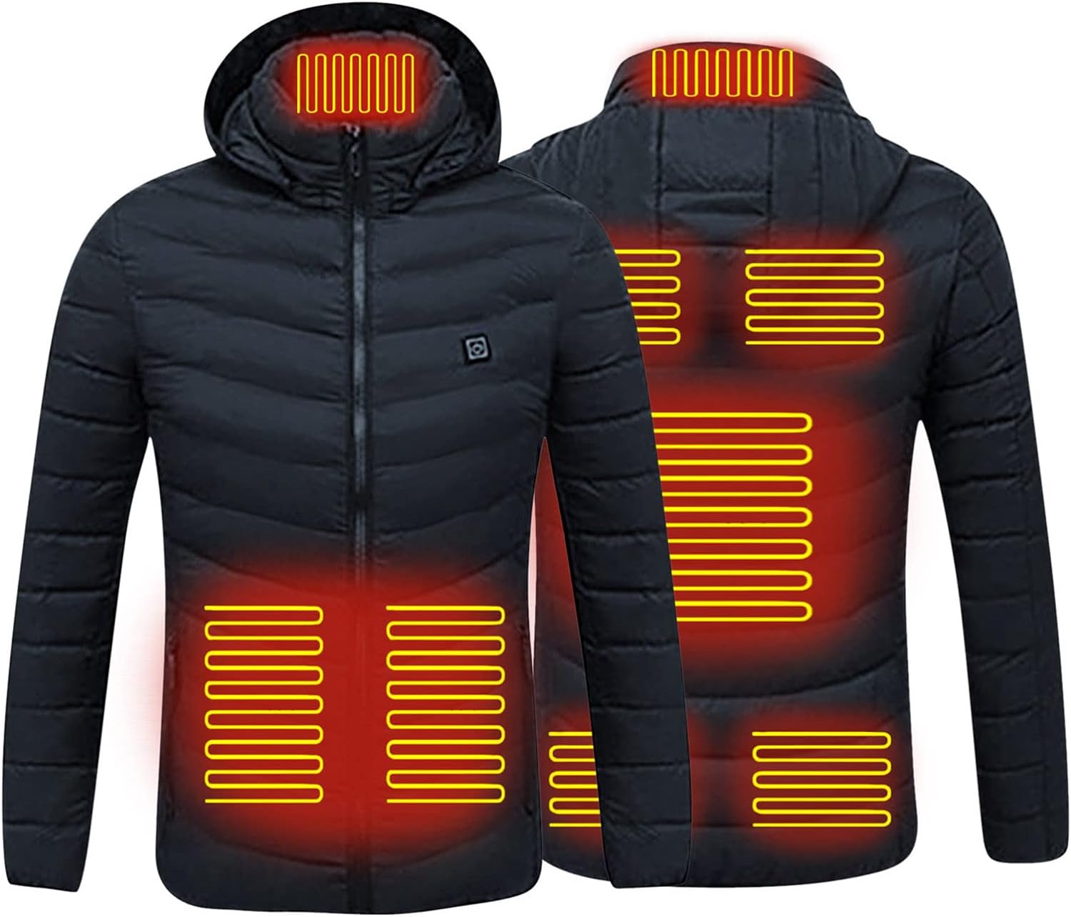 WopHSkf Heated Jacket/Vest for Men Women Clearance Electric Heated Coat with Heating Zones USB Rechargeable Heating Down Jackets,Adjustable Temperature Washable Heated Clothing Camping Hiking Golf - Amazing Gadgets Outlet