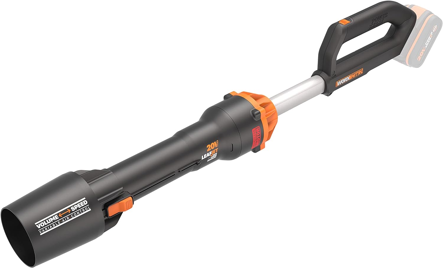 WORX NITRO 18V(20V MAX) Cordless Leaf Blower, PowerShare, Brushless Motor 2.0, Max. 209km/h Air Speed, 2 - Speed Control, Bare Tool Only, WG543E.9   Import  Single ASIN  Import  Multiple ASIN ×Product customization General Description Ga - Amazing Gadgets Outlet