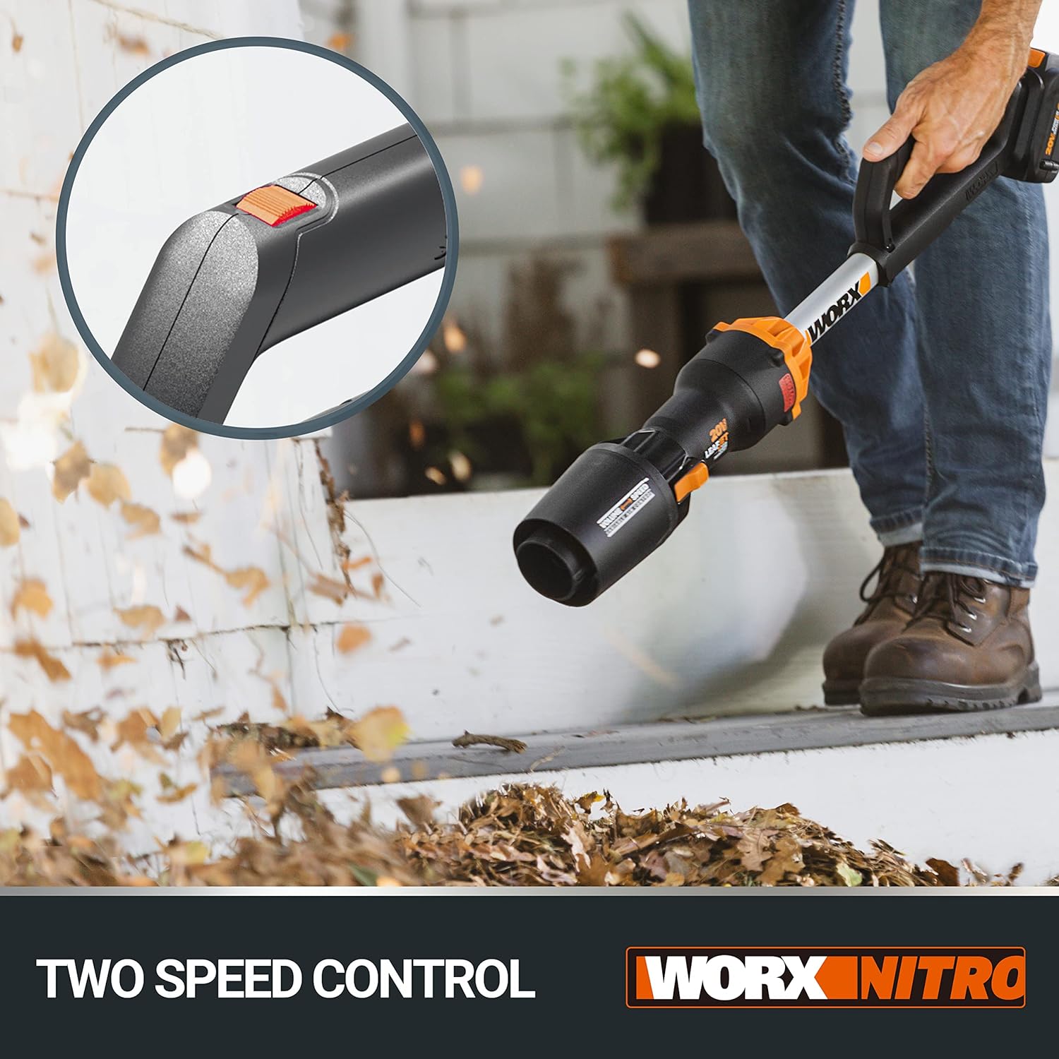 WORX NITRO 18V(20V MAX) Cordless Leaf Blower, PowerShare, Brushless Motor 2.0, Max. 209km/h Air Speed, 2 - Speed Control, Bare Tool Only, WG543E.9   Import  Single ASIN  Import  Multiple ASIN ×Product customization General Description Ga - Amazing Gadgets Outlet