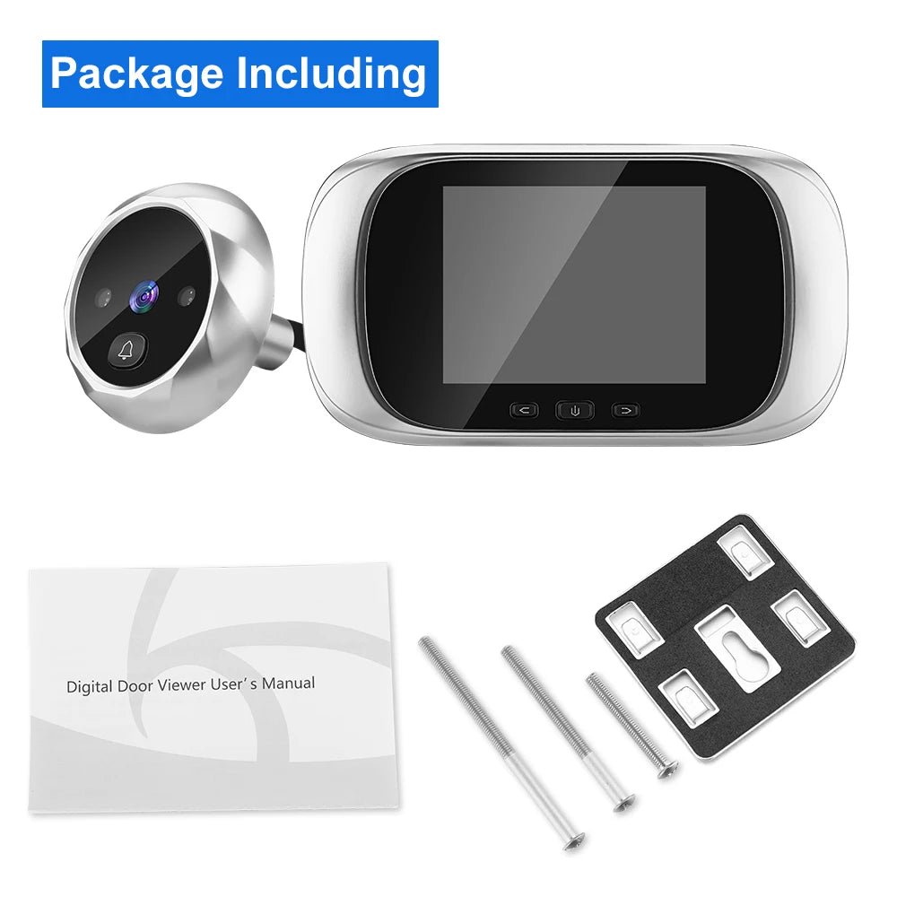 Wsdcam 2.8 inch LCD Door Viewer Camera Night Vision Photo Digital Peephole Doorbell 90 Degree Door Eye Door Ring Monitor - Amazing Gadgets Outlet