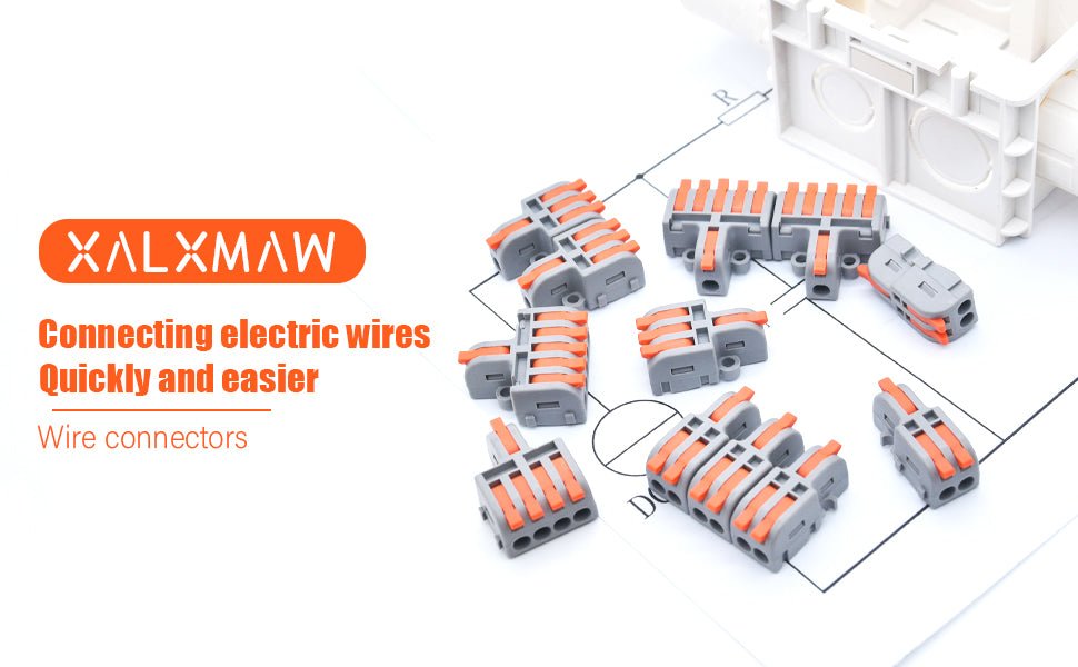 XALXMAW 13Pcs Wire Connector, 1 In 5 Out DIY Mini Splicing Compact Terminal, Quick Push - in Electrical Connectors 28 - 12 AWG - Amazing Gadgets Outlet